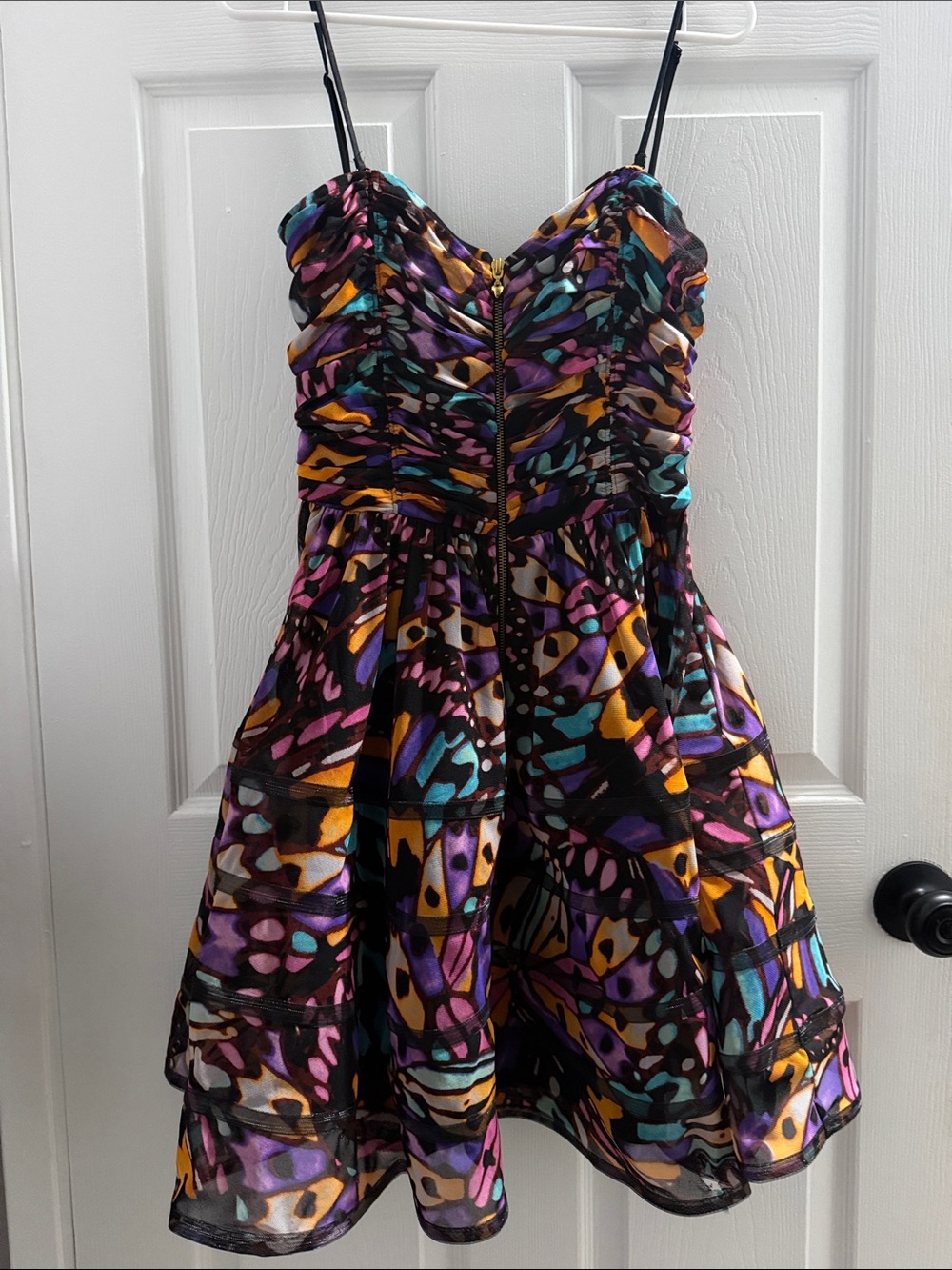 Betsey Johnson Butterfly Print Fit & Flare Dress – Size 8 - Picture 4 of 4